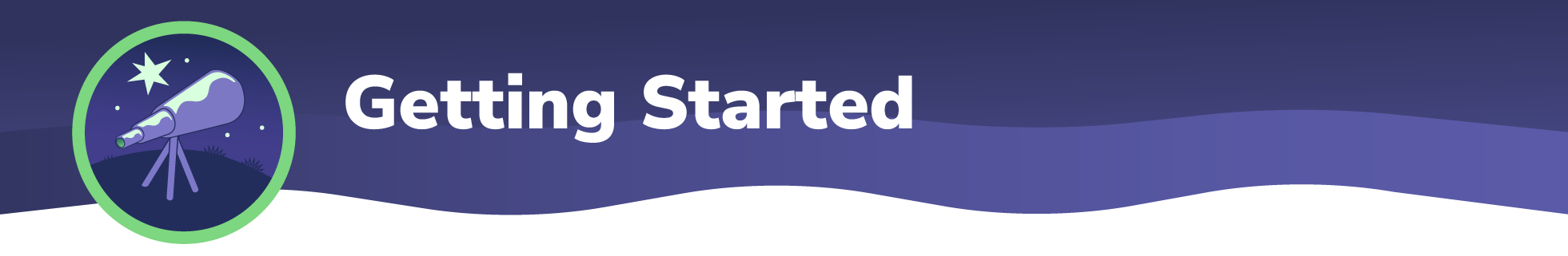 Getting Started banner