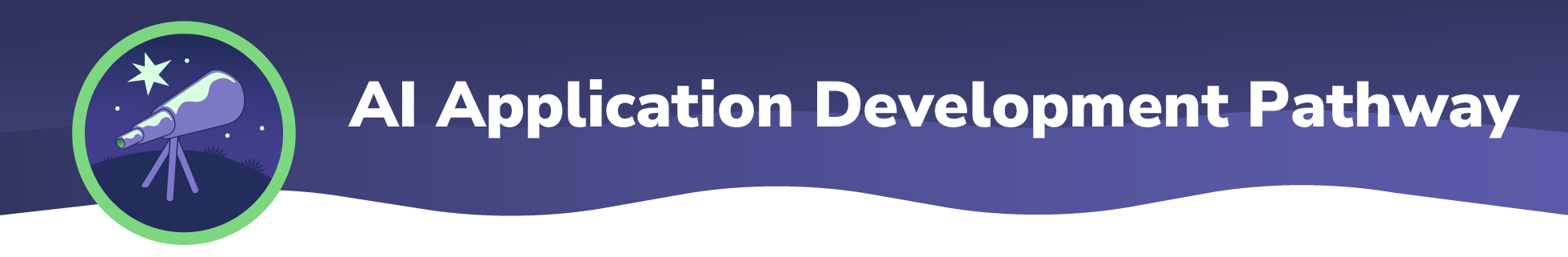 AI Application Development Pathway header